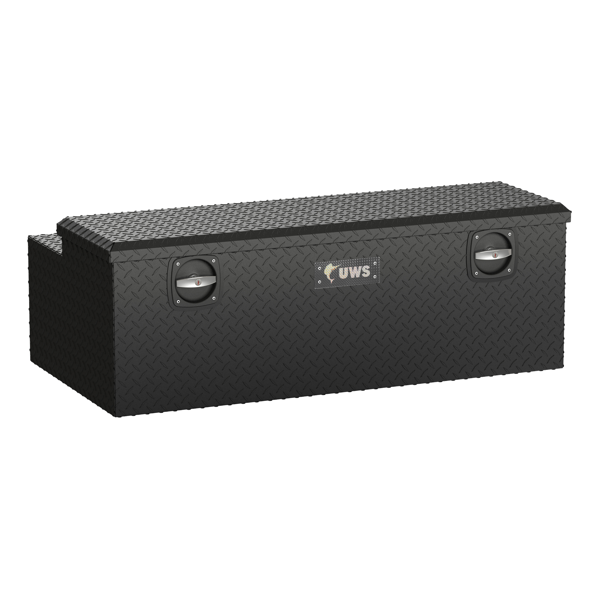UWS, Secure Lock 48in. Under Tonneau Chest Box, Width 47.875 in, Material Aluminum, Color Finish Matte Black, Model# EC20503